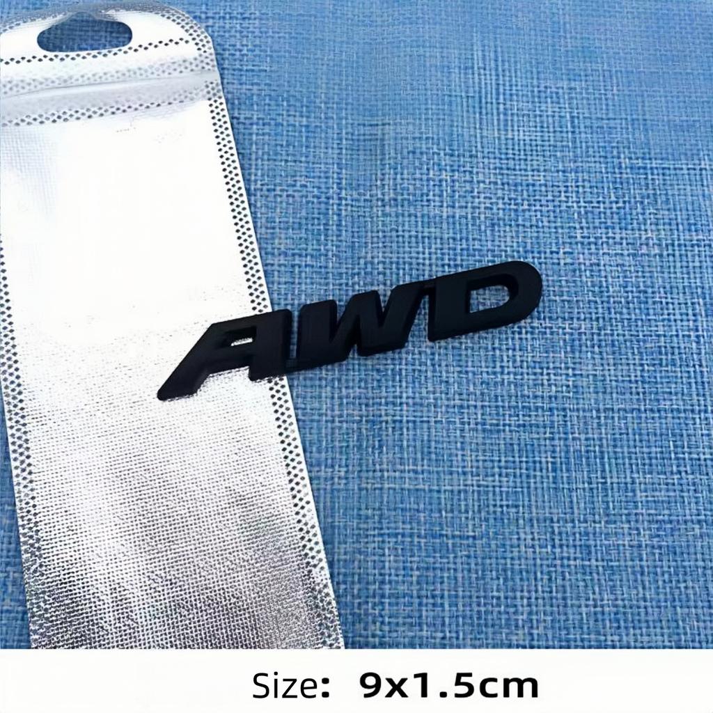 3D Metal Car AWD Front Grill Sticker Tail Emblem Badge Rear Decal Logo for Impreza 4X4 Off Road SUV 4WD