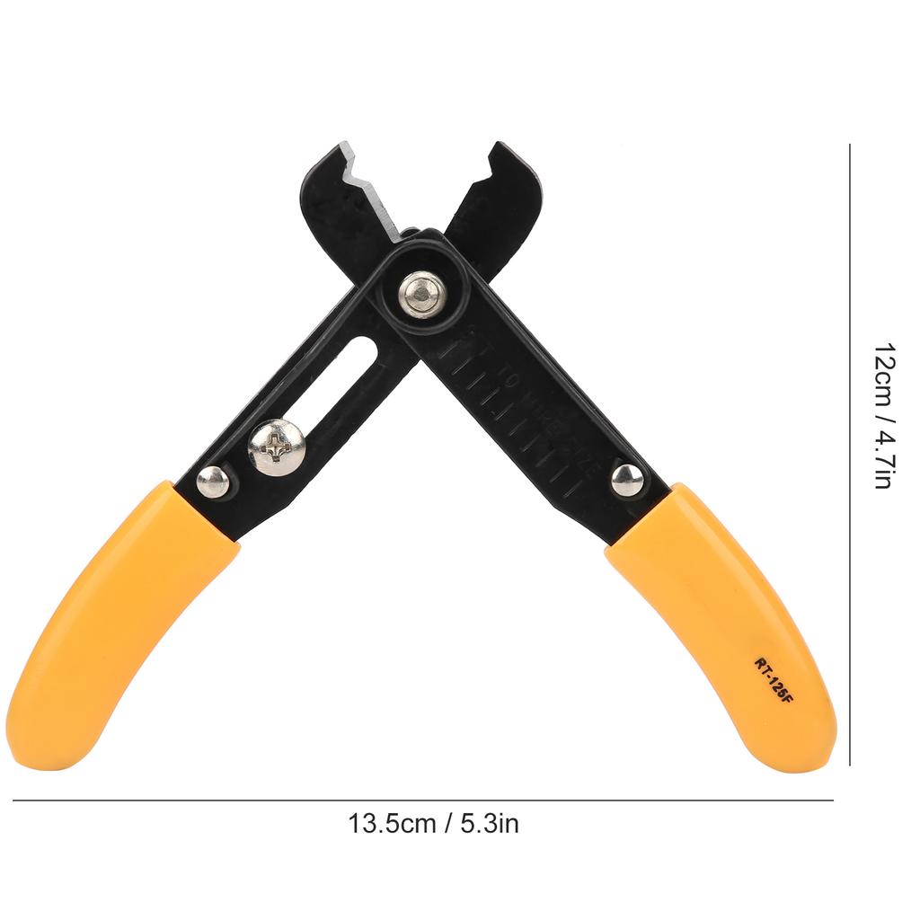 Hand Tools Stripping Pliers Wire Stripper Adjustable Simple Cutter Stripping Pliers Hand Tools 0.5‑4.0mm Yellow Wire Stripper