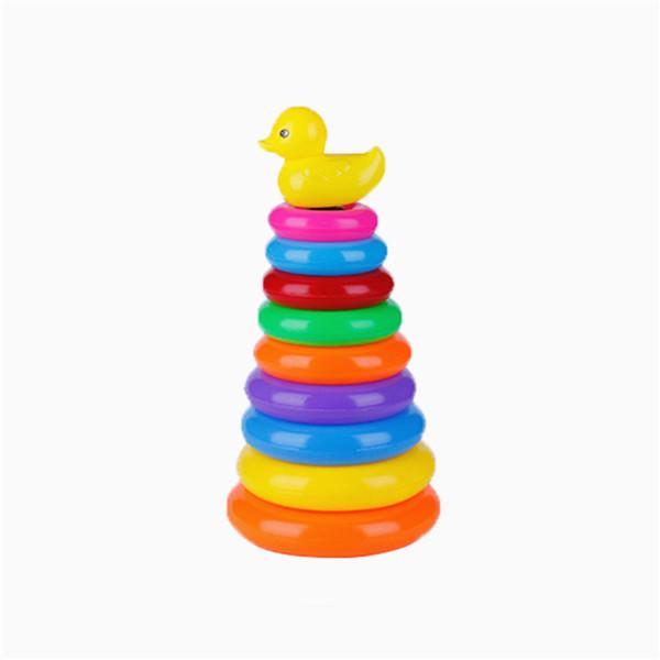 Красочная радужная игрушка-сборка для младенцев и малышей — способствует развитию моторики и раннему образованию