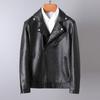 Куртка из искусственной кожи для мужчин на осень и зиму, новая корейская модная свободная и красивая кожаная куртка, верхняя зеленая куртка