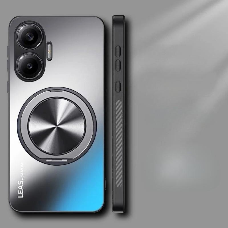 Магнитный чехол для Xiaomi Redmi Turbo 4 Pro AG матовый противоударный чехол-бампер с держателем для Redmi Turbo4 Pro, защита от отпечатков пальцев