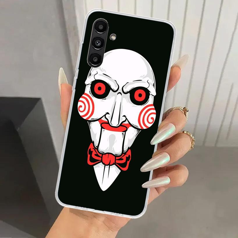 The Jigsaw Killer Horror Phone Case for Samsung Galaxy A17 A16 A37 A26 A36 A57 A56 A15 A25 A35 A55 A14 A24 A34 A54 A13 A23 A33 A