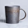 KuBac HoMmi New INS Stoneware Handmade Japanese Style Vintage Coffee Cup Afternoon Tea Ceramic Mug Set Retro Coffee Cup
