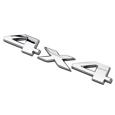 4x4 3D Chrome Emblem Наклейка 4WD 4 Wheel Drive (Серебряный)