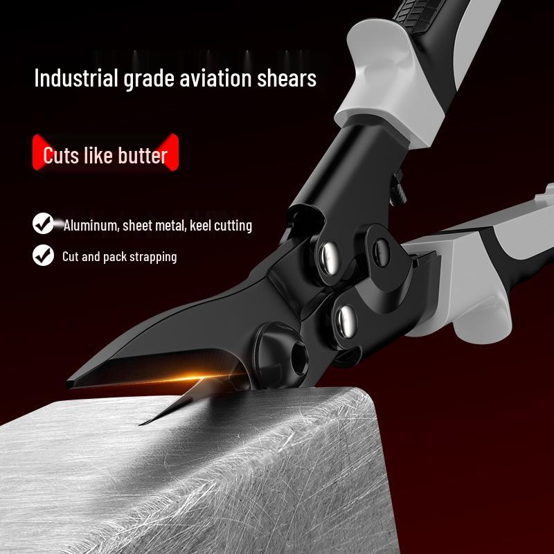 Industrial Stainless Steel Tin Snips for Light Gauge Steel and Aluminum Panels