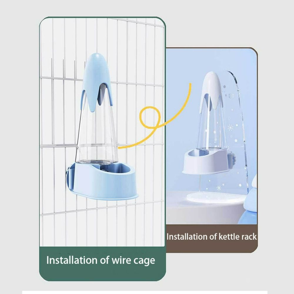 125ML Bird Water Dispenser Hangable Automatic Bird Drinking Fountain Splashproof Transparent Visibility Parrot Water Bottle Bird