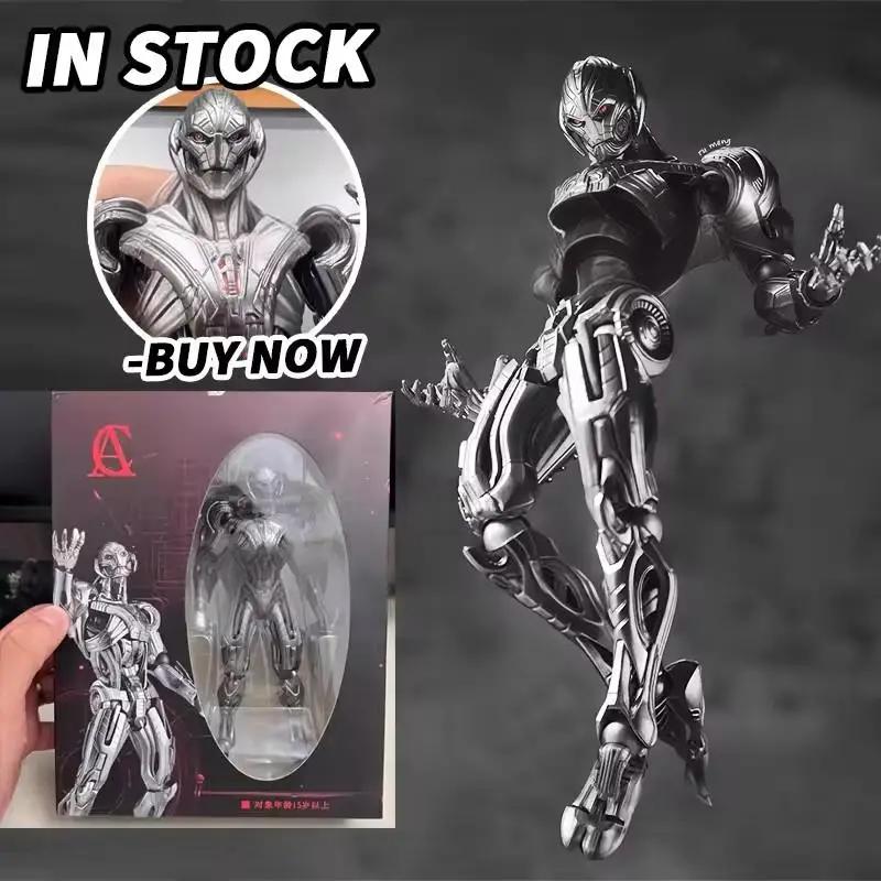In Stock AC Toys Ultron Action Figures 16cm Ko Model Ultron Kaiyodo Amazing Yamaguchi Avengers Anime Collection Model Toys Gifts