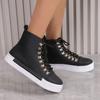 Women Sneakers Fashion High Top Flat Women Ankle Boots Platform Casual Shoes Outdoor Vulcanized Shoes for Women2025