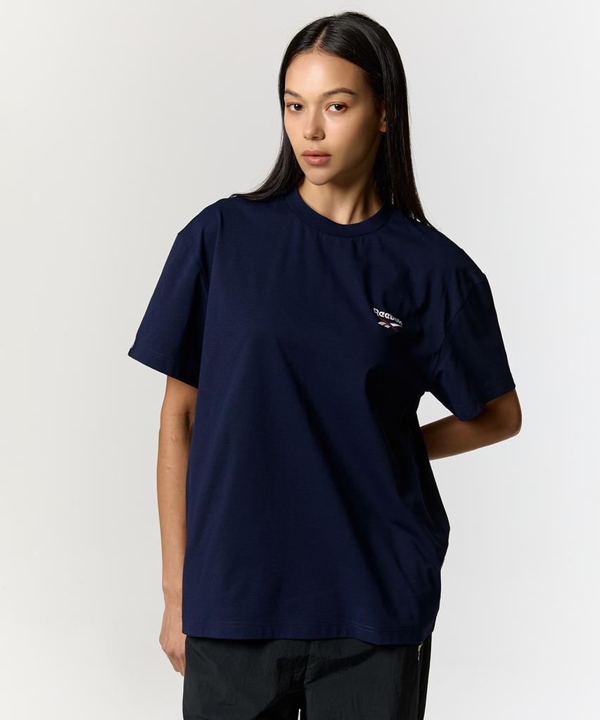 Reebok Базовая футболка Fresh - Темно-синяя