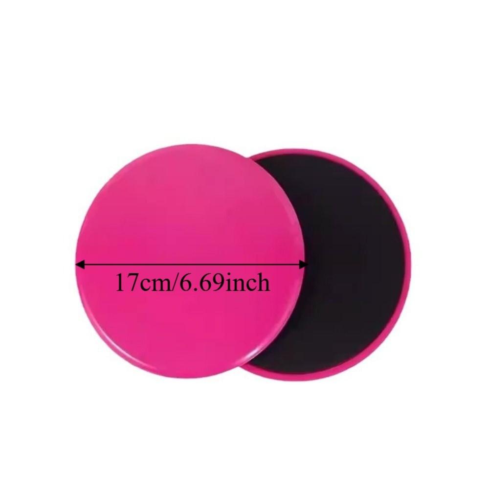 2pcs Solid Color Yoga Sliding Discs Enhanced Abdominal Muscle Core Slider Discs Fitness Training