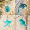 Рождественский адвент-календарь «Морская жизнь» с 24 плоскими 2D украшениями в виде океанских животных, праздничный календарь обратного отсчета для детей и коллекционеров