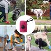 Dog Poop Bag Dispenser With Mesh Fabric Waste Holder, Zippered Leash Attachment, Outdoor Walking, Dog Park, Hot Pink