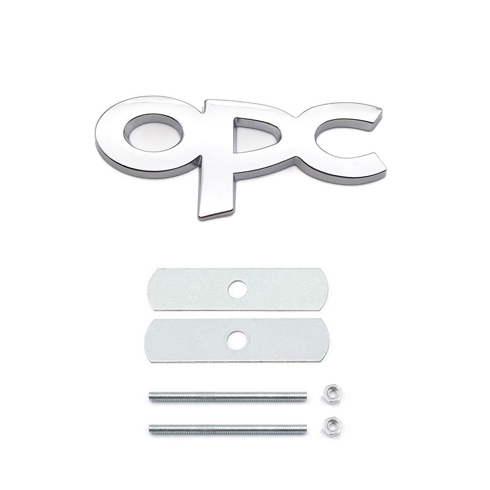 AAAYV1 OPC Line Emblem Front Grille Badge Tail Stickers Logo For Opel Astra G H J K F Corsa D Zafira B Insignia Mokka Regal Accessories