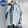 Мужская клетчатая куртка с лацканами NASA MARVEL