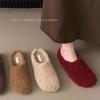Retro Lamb Wool Plush Slippers Female 2025 Autumn and Winter New Bag Head Drag Fairy Lazy Cotton Drag One Pedal