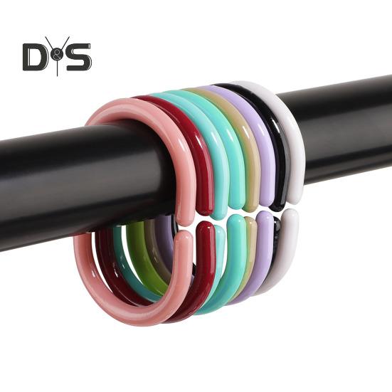 12 шт. крючков для душевой занавески, прочный универсальный держатель для душевой стойки в форме буквы С, аксессуары для штор в ванной комнате