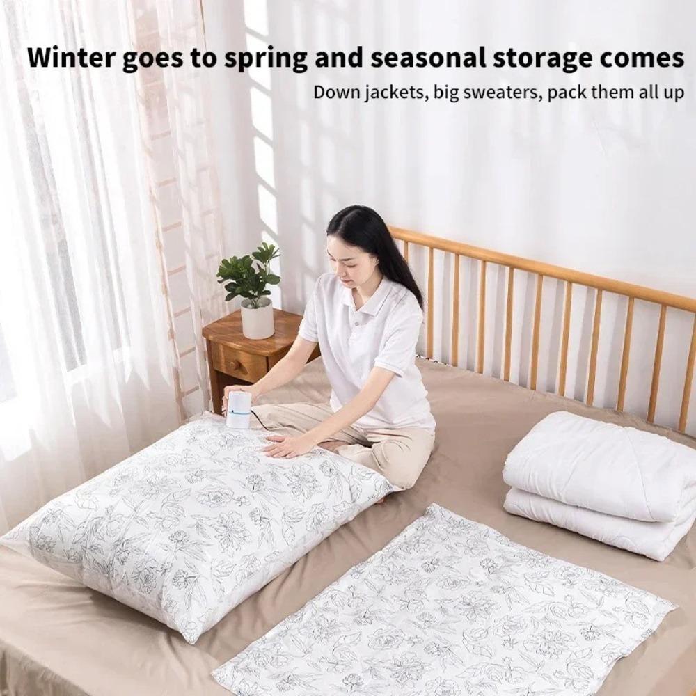 ПЭ вакуумные мешки для хранения многоразовые прозрачные мешки для хранения новый контейнер для хранения воздушный насос