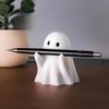 4pcs/1pc Pen Holder - Resin Desktop Organizer with Smiling Face, Cartoonish Halloween Decor for Home Office, Pen Holder for Desk