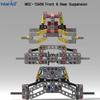 MOC-10458 Simple Front Rear Suspensions With Shock-absorbing for Building Blocks MOC Car Chassis Model Mechanical Modification