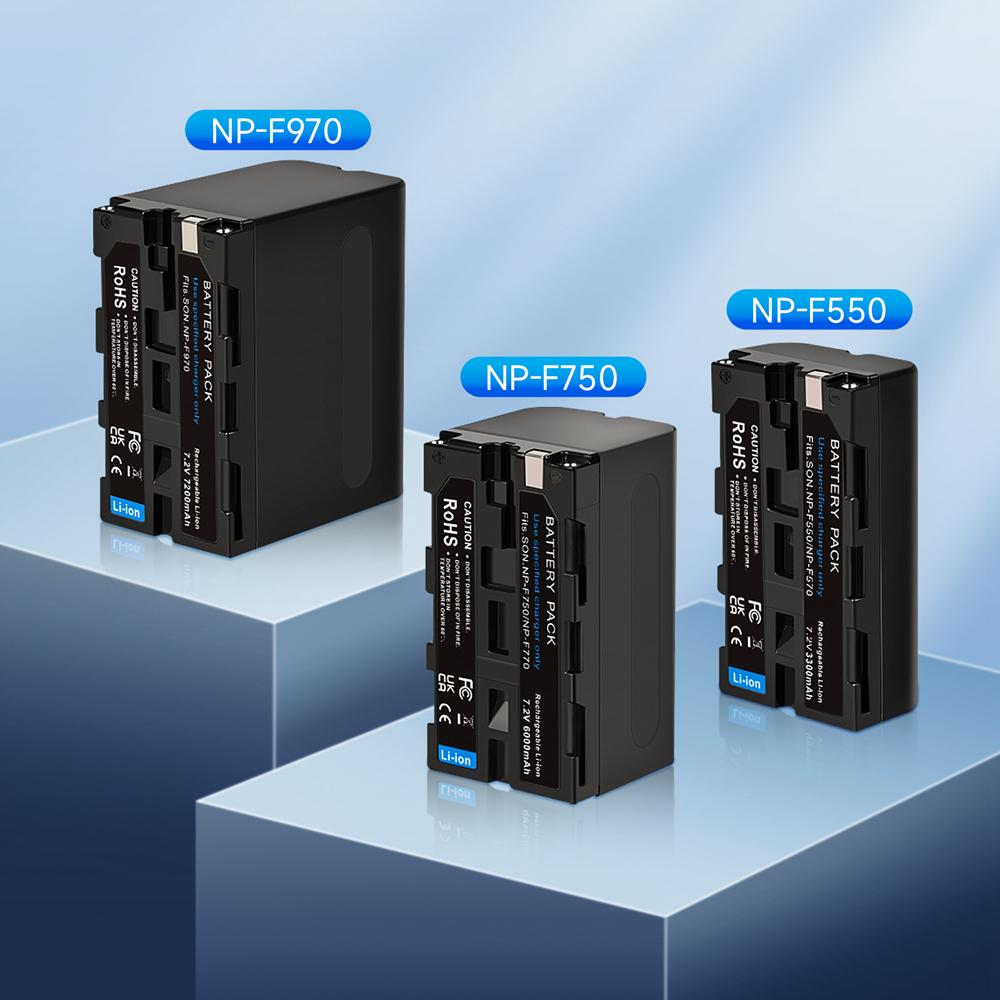 5200 мАч NP-F750 F770 F750 Аккумулятор NP-F770 Зарядное устройство с ЖК-дисплеем для Sony NP F970 F960 F550 F570 QM91D TRU47E