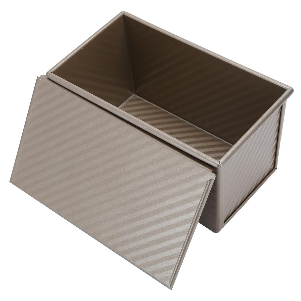 Форма для хлеба, коробка, золотистая, бытовая, антипригарная, форма для выпечки с крышкой, кухонные принадлежности