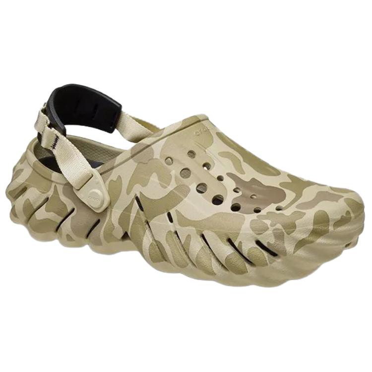 Crocs Кроксы Echo Duck Camo Унисекс Кроссовки Мультицветный Bone-Duck-Camo 211981-2YJ