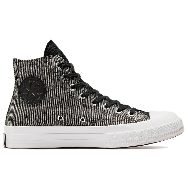 Converse Кроссовки унисекс Chuck 70 High Hybrid текстуры черно-белые 171349C