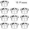 Pack De 10 Roulettes Pivotantes À Billes AIMOONSA – Acier Au Carbone, Rotation 360° (argent)