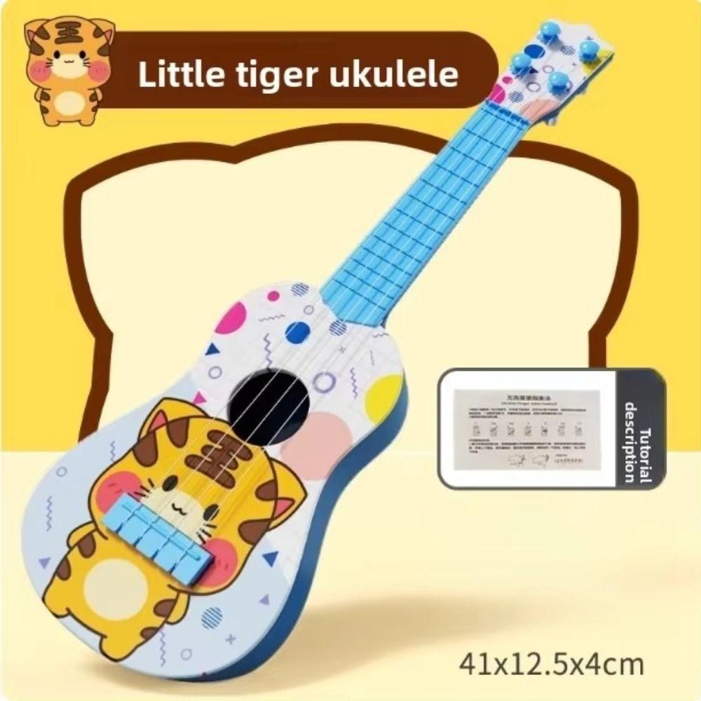 4 Strings Simulated Guitar Toy Educational Toy Musical Instrument  Play Activity