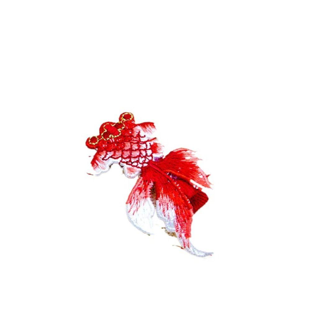 Lion Dance Dragon Hairpin Embroidery Chinese New Year Headwear Simple Hanfu Hair Clip Girls