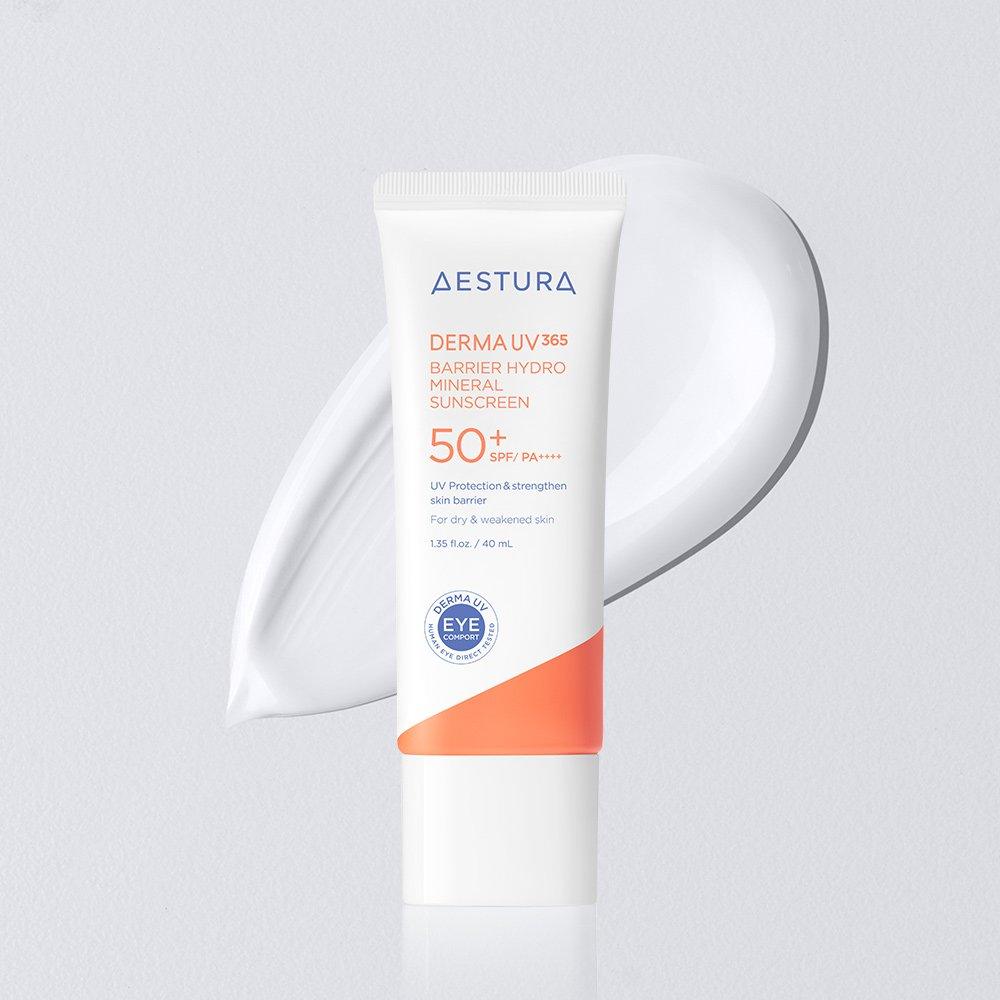 Aestura Derma UV365 Barrier Moisture Неорганический солнцезащитный крем 40 мл x 2