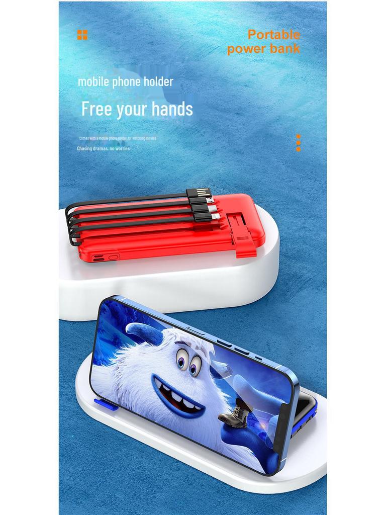 Ультратонкий мини-Power Bank с индивидуальным логотипом и подарочной коробкой для промоакций на мероприятиях