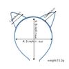 12pcs/set Girls Cat Ear Headbands Matte Cat Ears Headband Plastic Teeth Hairbands Family Decoration Party Hair Accessories
