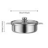 Stainless Steel Stewing Soup Pot with Egg Steamer Egg Cooker Multi-functional Egg Boiler  Noodle