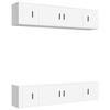 Meuble TV - Maison Exclusive - Ensemble 6 pcs - Blanc - Bois d'ingénierie