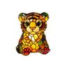 Animal Desk Decor LED Night Light Resin Statue Home Bedside Table Ornament Cute Sloth Figurine for Kids Adults Brown 4.7 Inch