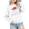 Kids' Fashion Loose-Fit Casual Long-Sleeve Christmas Print Oversized Crewneck Sweatshirt