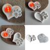 Форма для подноса в виде кошачьей лапки в форме сердца, легкосъемная силиконовая форма для держателя с дизайном в виде сердца для индивидуального изготовления