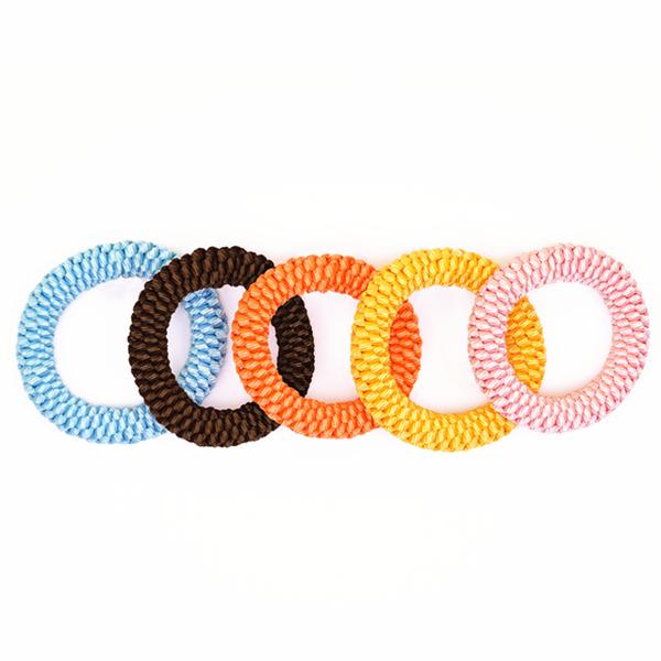 Игрушка-мулине Fluffy Puppy O-Ring M, персиковый (розовый), 1 кусок
