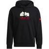 Adidas Мужские толстовки с капюшоном Originals Adventure Logo Print Solid Color Hoodie Black H09060