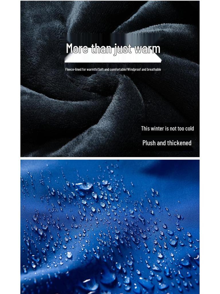 Мужская зимняя водонепроницаемая дышащая флисовая куртка для рыбалки