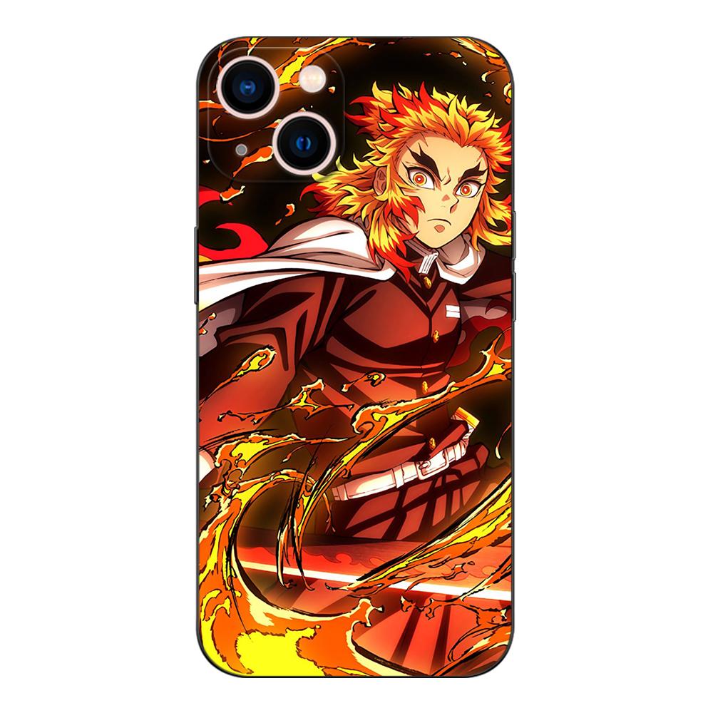 Черный чехол TPU для Xiaomi mi 11i 5G Redmi Note 11 11S 11T Pro PLUS 4G 5G Cover Rengoku Kyoujurou