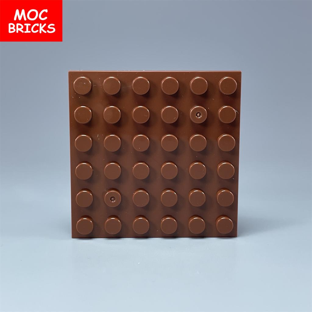 Нетоксичный 8 шт./лот Moc Многоцветная Базовая Пластина 6x6 Совместимая с 3958 Образовательные Строительные Блоки Собранные Игрушки Для Детей Рождественские Подарки