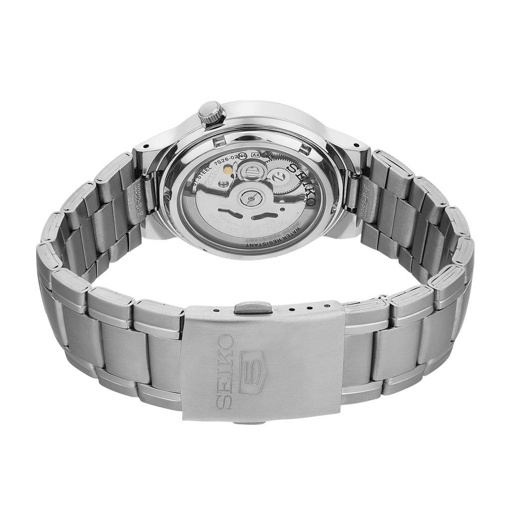 Seiko 5 Автоматические Наручные Часы SNKA05K1 День-Дата Календарь Синий Циферблат Металлический Браслет Мужские Часы