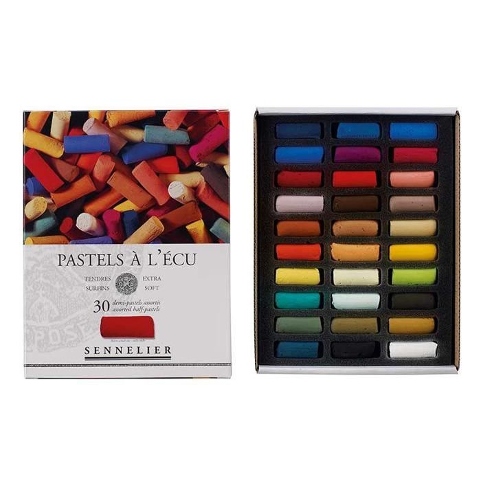Pastels - Sennelier - Boîte de 30 - Assortiment de couleurs - Plein air - Mixte