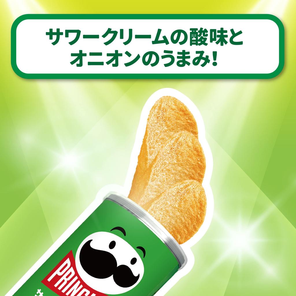 Pringles Kellogg Pringles Sour Cream & Onion M банка 105 г x 8 шт.
