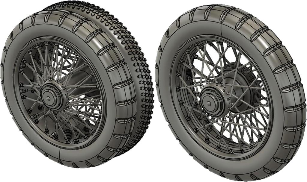 Plus model British Armored Car RR Wheel Set Mon Plastic Model Parts PLMDP3054 1/35 (for Model)