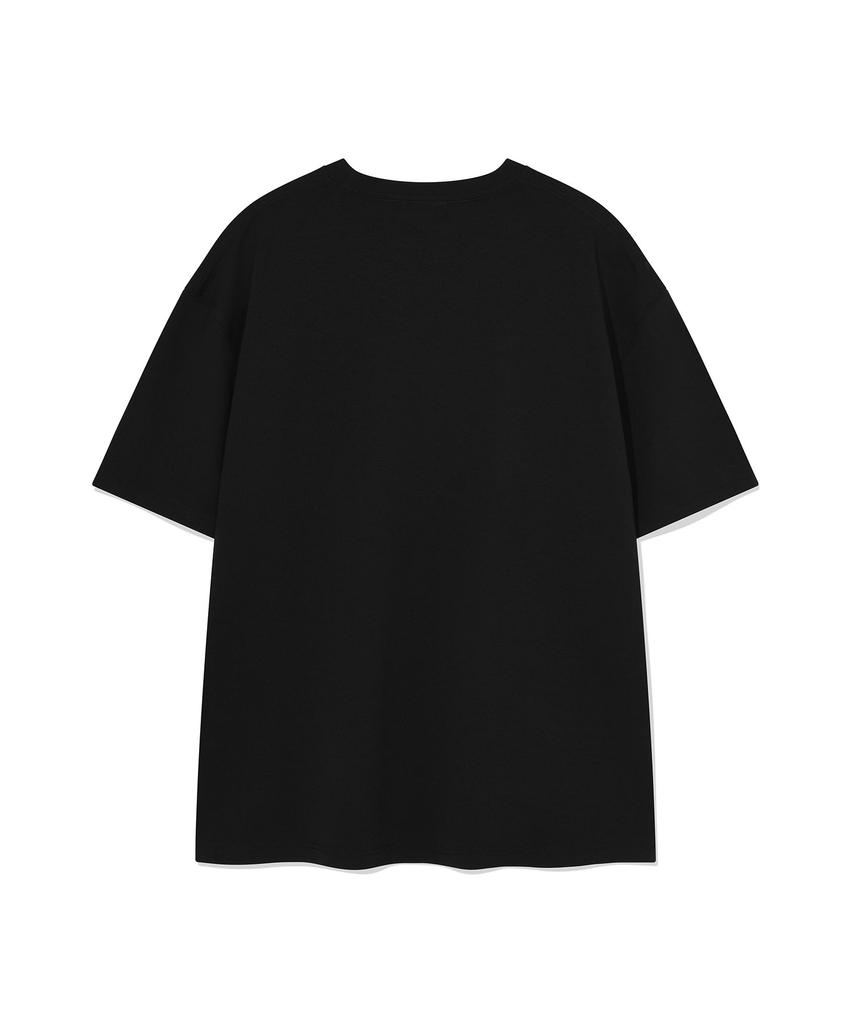 WACKY WILLY Kiki Double Wappen Short Sleeve T-Shirt Black