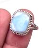 Natural Republic Larimar Gemstone 925 Solid Sterling Silver Gift Ring S.9 e5T73