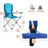 KingCamp Blue Folding Camping Chair with Armrests